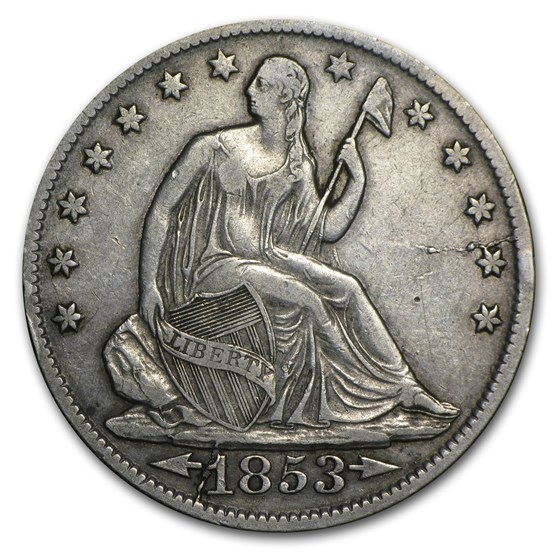 1853-O Liberty Seated Half Dollar w/Arrows & Rays XF 1853-O Liberty Seated Half Dollar w/Arrows & Rays XF