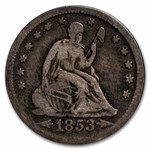 1853-O Liberty Seated Quarter w/Arrows & Rays VG