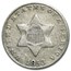 1853 Three Cent Silver Fine