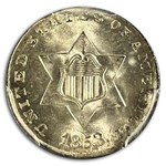 1853 Three Cent Silver MS-67 PCGS