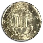 1853 Three Cent Silver MS-67 PCGS