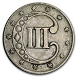 1853 Three Cent Silver VF