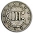 1853 Three Cent Silver VF