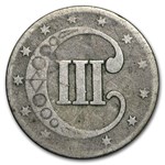 1853 Three Cent Silver VG