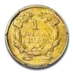1854 $1 Indian Head Gold Type 2 AU-50 PCGS