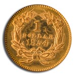 1854 $1 Indian Head Gold Type 2 MS-65 NGC