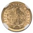 1854 $1 Liberty Head Gold Type 1 MS-62 NGC
