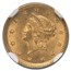 1854 $1 Liberty Head Gold Type 1 MS-65 NGC