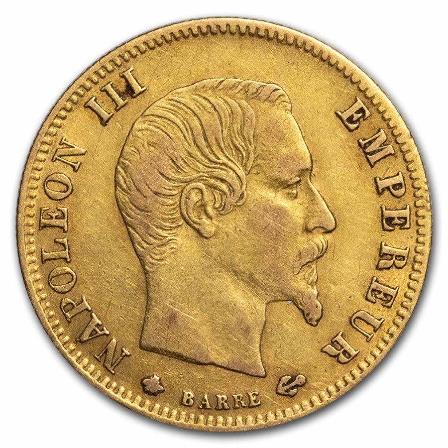Buy 1854-1860 France Gold 5 Francs Napoleon III (BU) | APMEX
