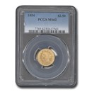 1854 $2.50 Liberty Gold Quarter Eagle MS-62 PCGS
