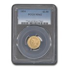 1854 $2.50 Liberty Gold Quarter Eagle MS-62 PCGS