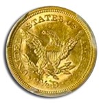 1854 $2.50 Liberty Gold Quarter Eagle MS-64 PCGS
