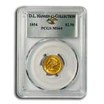 1854 $2.50 Liberty Gold Quarter Eagle MS-64 PCGS