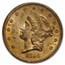 1854 $20 Liberty Gold Double Eagle AU-53 PCGS (Small Date)