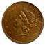 1854 $20 Liberty Gold Double Eagle AU-55 NGC (Kellogg & Co.)