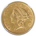 1854 $20 Liberty Gold Double Eagle AU-55 NGC (Large Date)