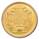 1854 $3 Gold Princess AU-53 PCGS