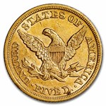 1854 $5 Liberty Gold Half Eagle AU