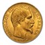 1854-A France Gold 20 Francs Napoleon III MS-64 NGC