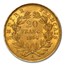 1854-A France Gold 20 Francs Napoleon III MS-64 NGC