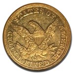 1854-C $5 Liberty Gold Half Eagle AU-58 NGC