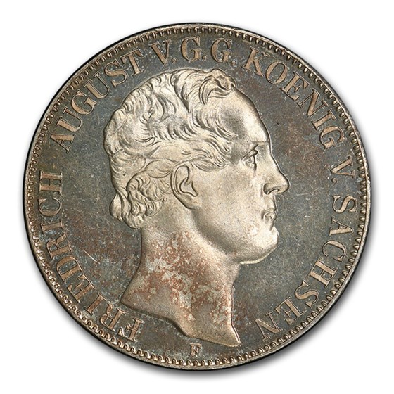 1854 German State Saxony-Albertine Silver 2 Thaler PR-65 PCGS 1854 German State Saxony-Albertine Silver 2 Thaler PR-65 PCGS