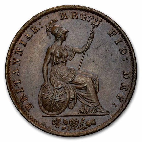 1854 Great Britain 1/2 Penny Victoria BU (Brown)