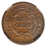 1854 Large Cent MS-65 NGC (Brown)