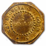 1854 Liberty Octagonal 50¢ Gold PCGS MS-63 (BG-305)