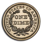 1854 Liberty Seated Dime PR-64 Cameo PCGS CAC
