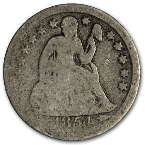 1854 Liberty Seated Dime w/ Arrows Good