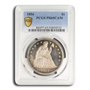 1854 Liberty Seated Dollar PR-65 Cameo PCGS