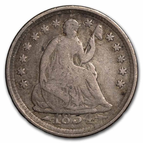 1854 Liberty Seated Half Dime VG 1854 Liberty Seated Half Dime VG