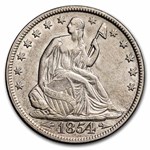 1854 Liberty Seated Half Dollar AU