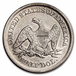 1854 Liberty Seated Half Dollar AU