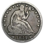 1854 Liberty Seated Half Dollar w/Arrows Good