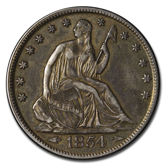 1854 Liberty Seated Half Dollar w/Arrows XF 1854 Liberty Seated Half Dollar w/Arrows XF