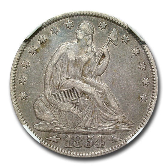 1854 Liberty Seated Half Dollar XF-40 NGC (Arrows) 1854 Liberty Seated Half Dollar XF-40 NGC (Arrows)