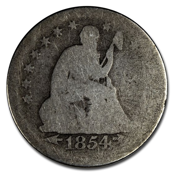 1854 Liberty Seated Quarter AG w/Arrows 1854 Liberty Seated Quarter AG w/Arrows