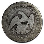 1854 Liberty Seated Quarter AG w/Arrows