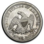 1854 Liberty Seated Quarter AU w/Arrows