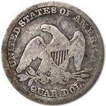 1854 Liberty Seated Quarter Good w/Arrows