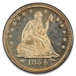 1854 Liberty Seated Quarter PR-65 PCGS (Arrows)