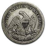 1854 Liberty Seated Quarter VF w/Arrows