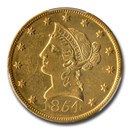 1854-O $10 Liberty Gold Eagle AU-58 PCGS (Large Date)