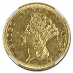 1854-O $3 Gold Princess AU-58 NGC