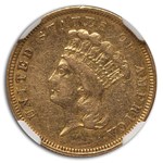 1854-O $3 Gold Princess XF-45 NGC