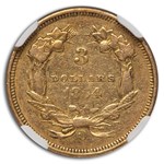 1854-O $3 Gold Princess XF-45 NGC