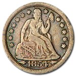 1854-O Liberty Seated Dime w/Arrows Fine