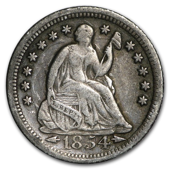 1854-O Liberty Seated Half Dime VF 1854-O Liberty Seated Half Dime VF